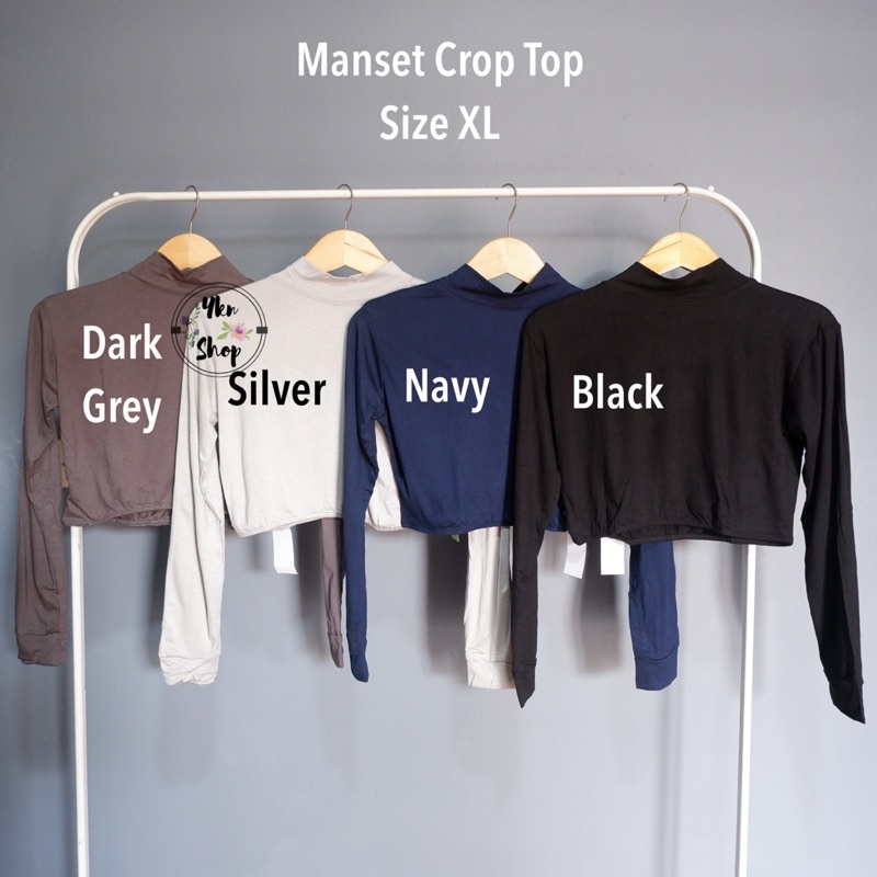 Manset Crop Top Bahan Rayon Size XL