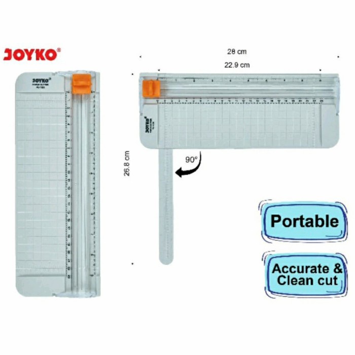 

Spesial Pemotong Kertas Paper Cutter Joyko Portable Pc-1128 A5 Hemat