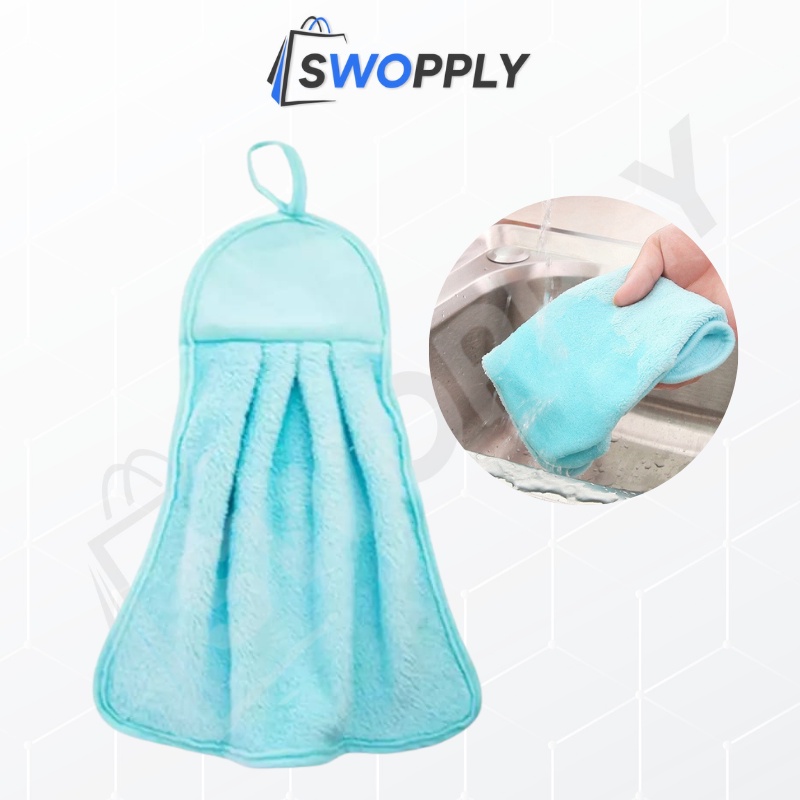 Swopply Handuk Polos Kain Lap Tangan Polos Kain Lap