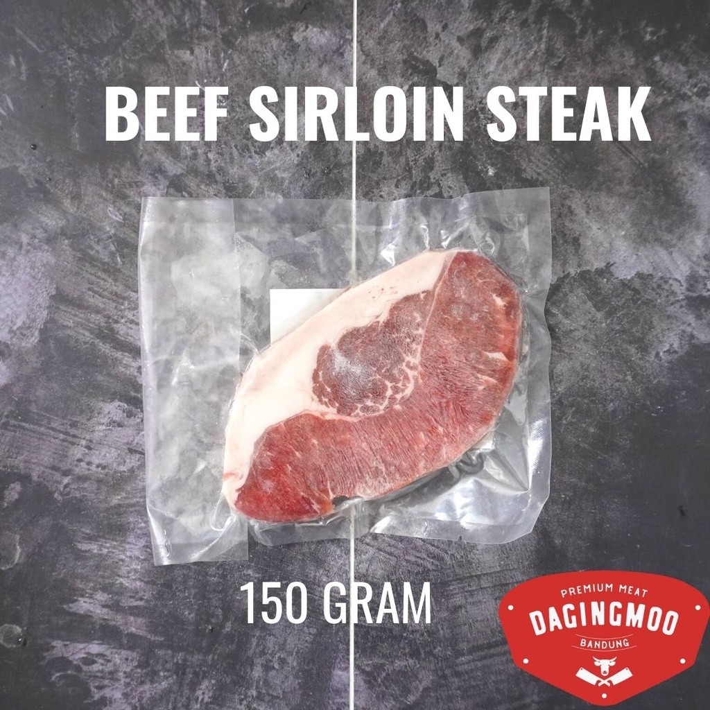 

Beef Sirloin Steak Premium 150gr LEBIH EMPUK / Dilamo Sirloin Steak / Sirloin Bandung