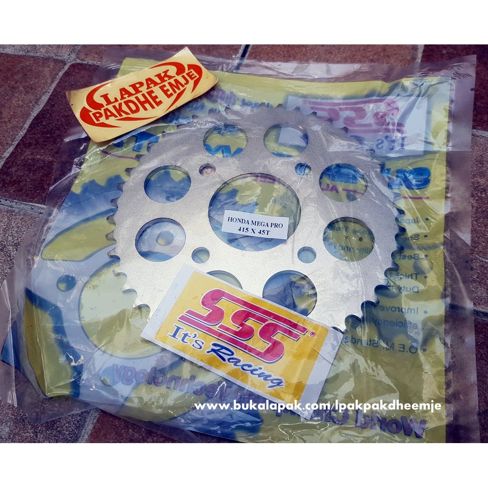 SERBA ORI GER SSS 415 45 GEAR BELAKANG SSS 415 45 MEGAPRO VERZA CB150R CBR150R TIGER GTR150 SONIC15