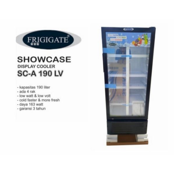 Showcase Frigigate SC-A 190 LV 190 Liter 163 Watt