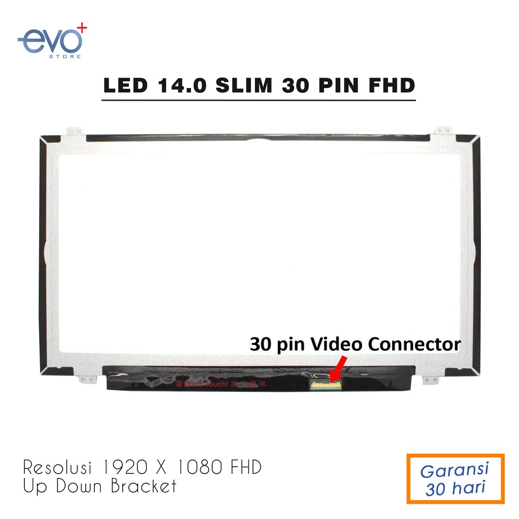 LED LCD 14.0 SLIM 30PIN RESOLUSI FHD 1920 X 1080