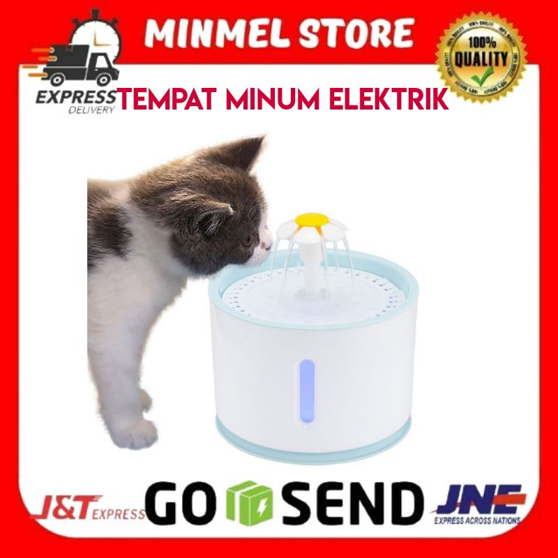 Pet Water Dispenser Fountain / Tempat Minum Anjing Kucing Air Mancur 2.4L Flowing Water