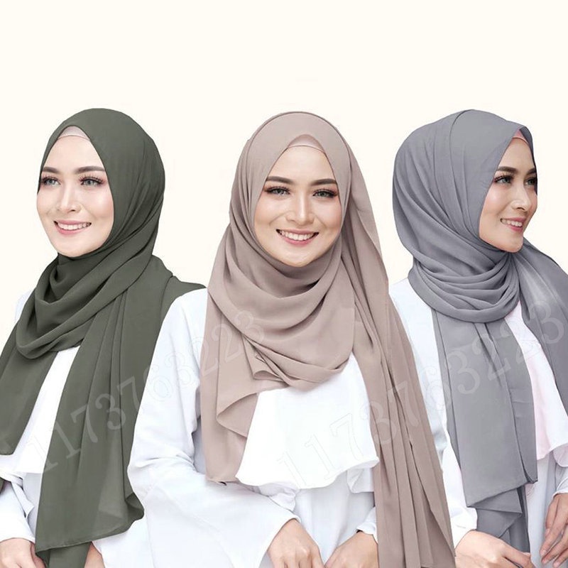 Premium chiffon hijab Polos
