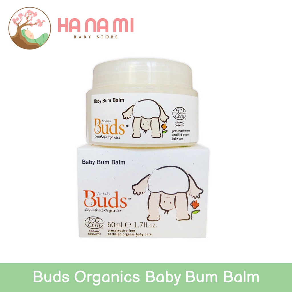 Buds Organics Baby Bum Balm - Lotion atau Krim Perawatan Ruam Popok Pantat Bayi dan Anak