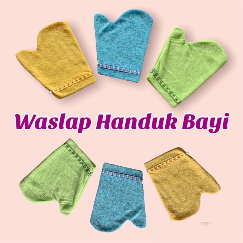 WASLAP HANDUK BAYI MODEL JARI LAP MANDI KAIN DOUBLE TEBAL