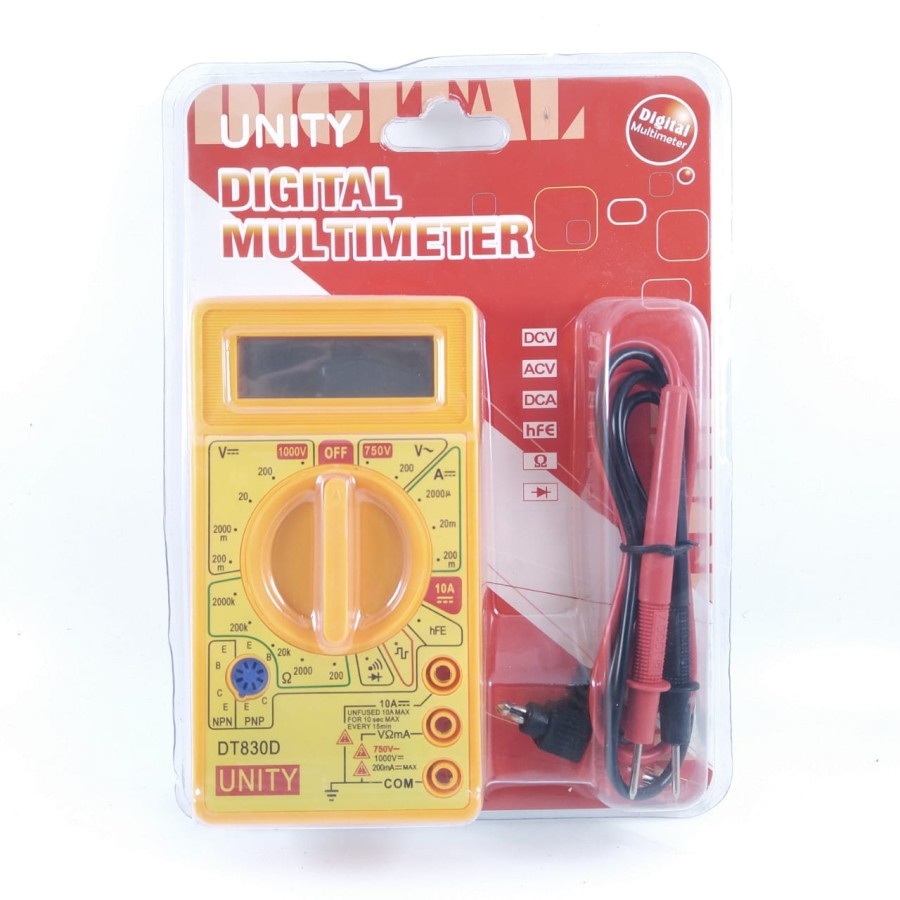 Digital Multimeter UNITY DT830D MultiTester DT-830D Avometer