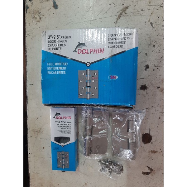 Engsel dolphin 3" putih