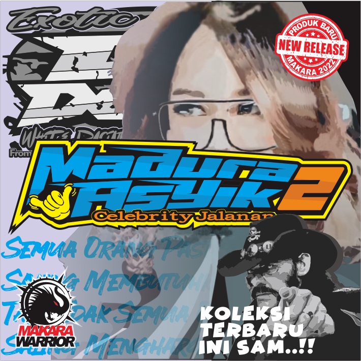 Pola sticker miniatur truk mboys / truk oleng Madura Asyik 2