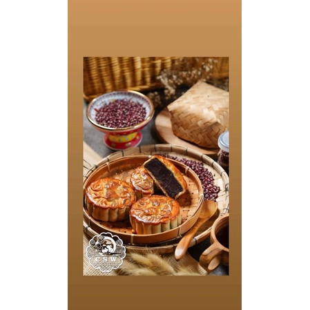

Mooncake csw vege & halal per pcs