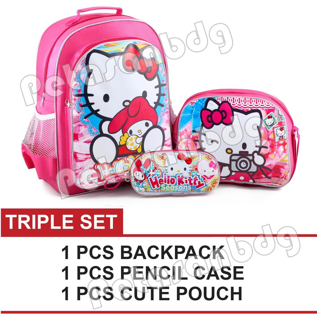 PTS -Ransel Sekolah Anak SD / TK Karakter Kartun - TRIPLE SET.PTS