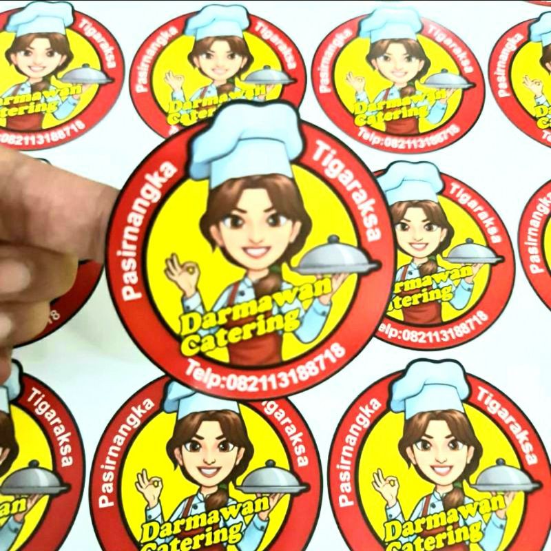 

Cetak Sticker Label Makanan Plus Cutting