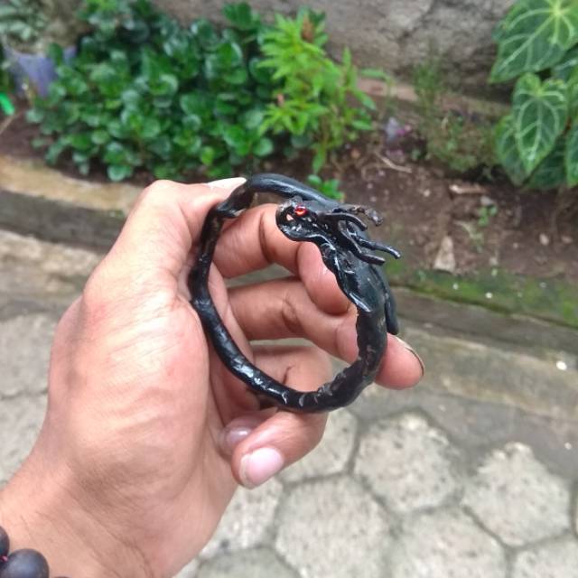 Gelang akar bahar ukir naga macan original 100% bukn tali arus pipa tongkat cincin