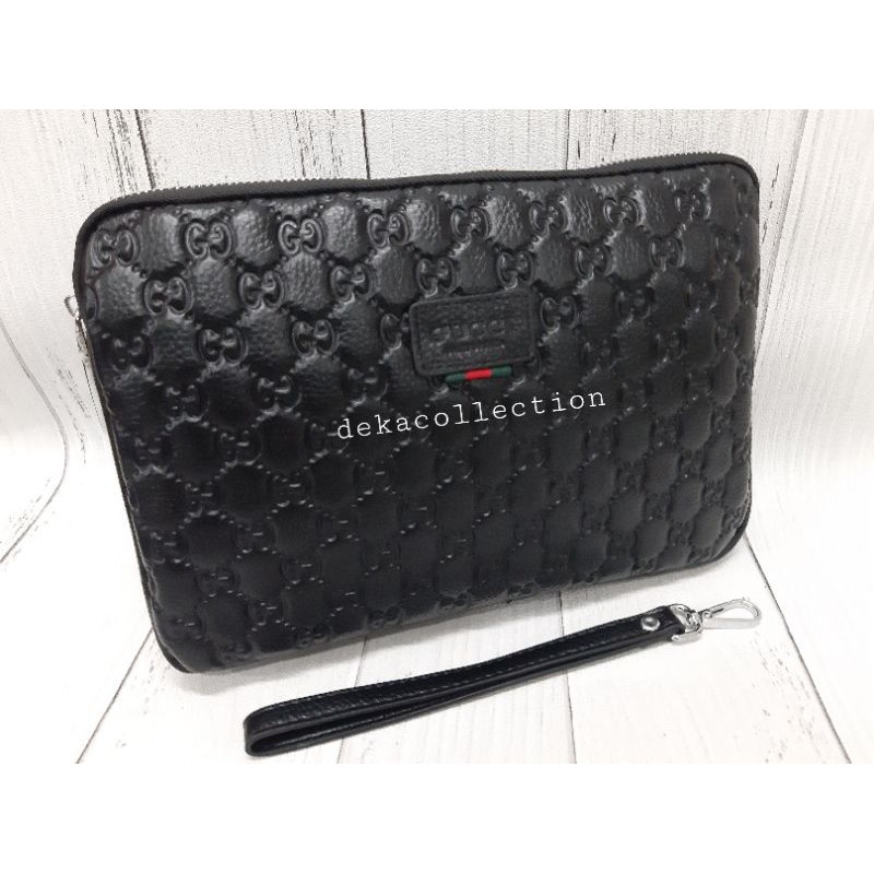 CLUCTH HAND BAG TAS TANGAN KULIT PRIA WANITA GUCCI