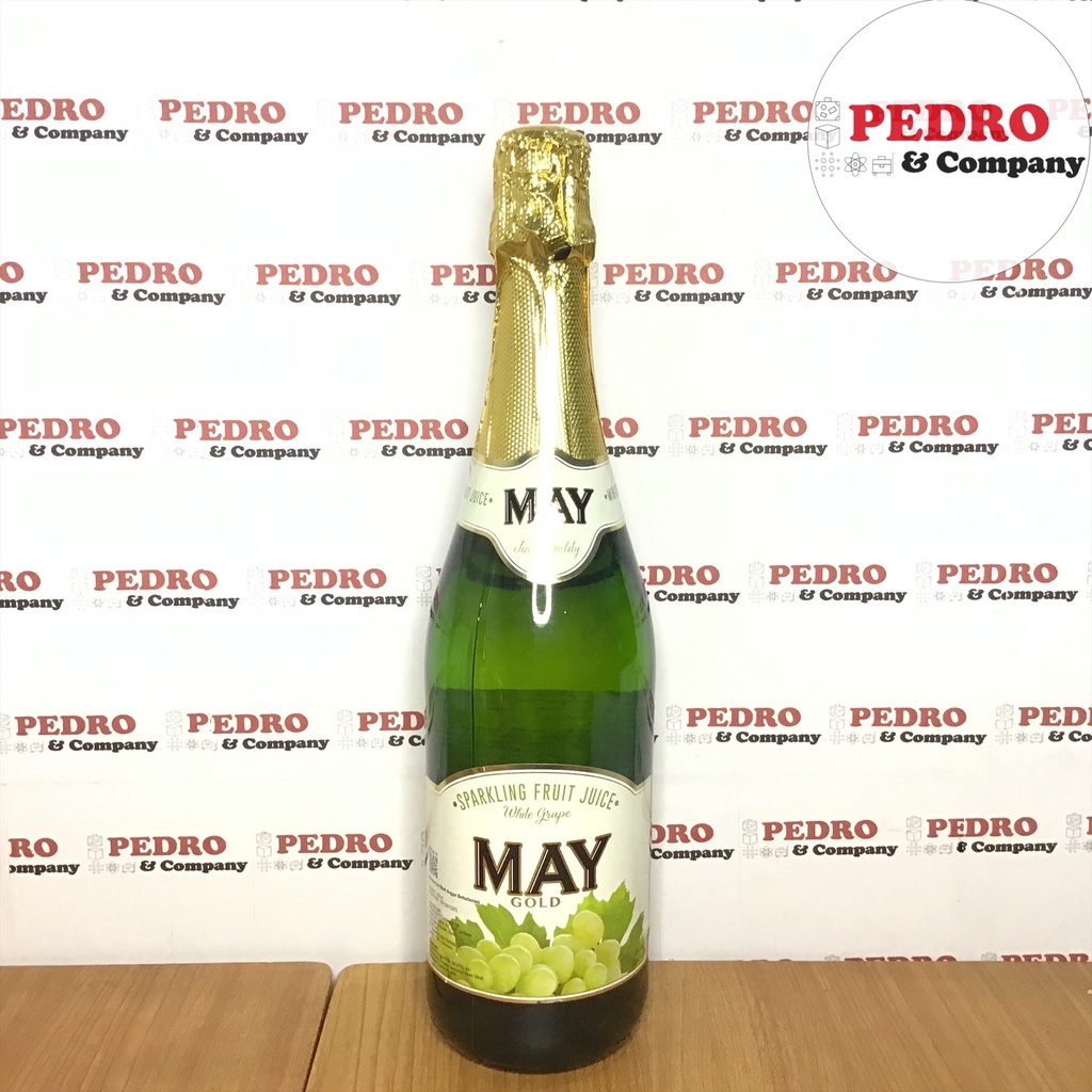 

May gold sparkling fruit juice white grape 750 ml - anggur putih