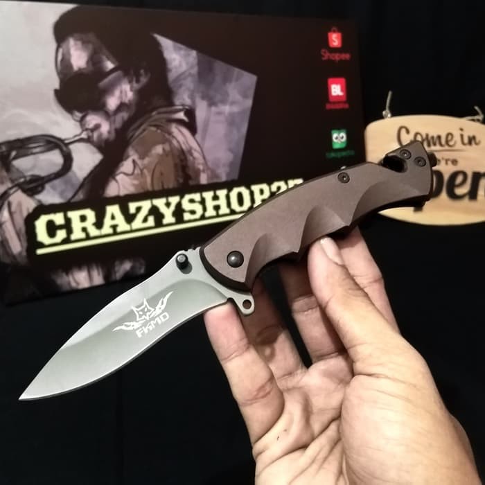 promo Pisau Lipat Fox FKMD Pisau Lipat Folding Knife Pisau Survival