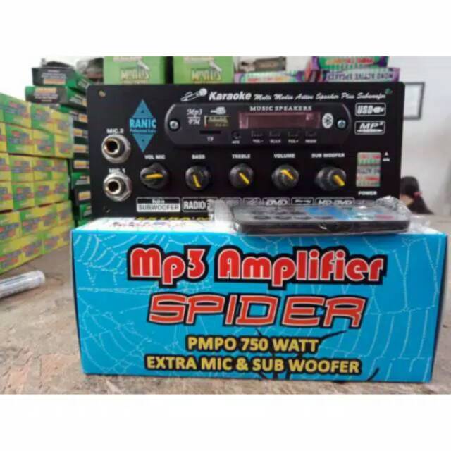 Kit amplifier speaker aktif MP3 bluetooth