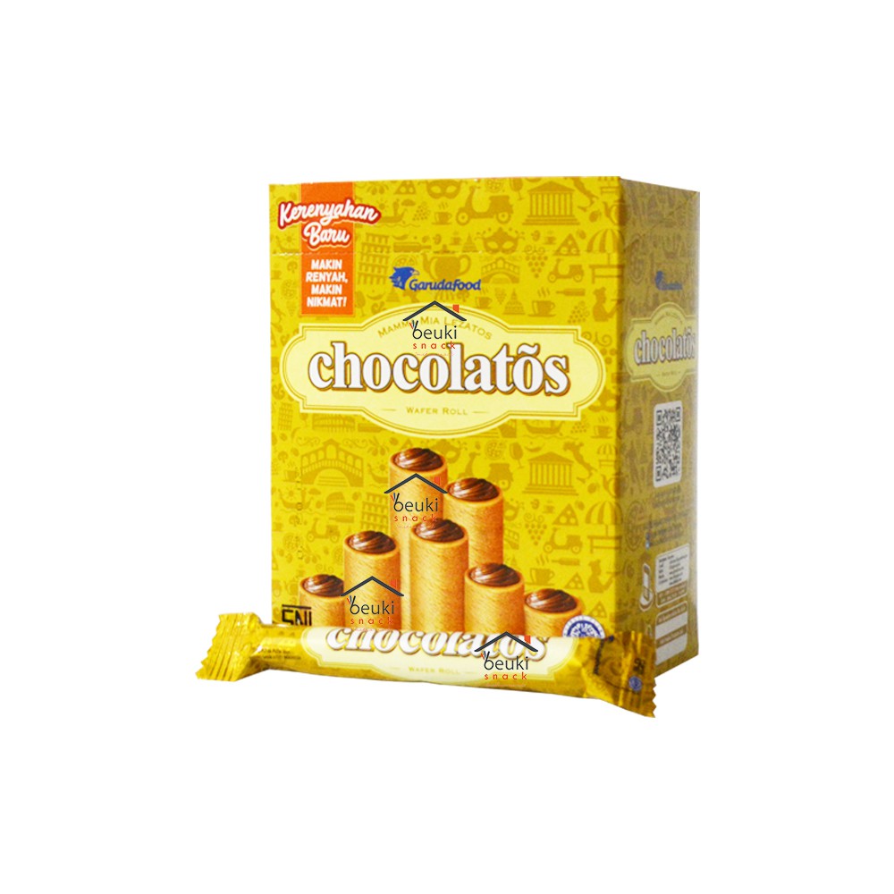 

BOX Chocolatos Wafer Roll Classic Harga Grosir Lebih Murah - 24pcs x 9gr