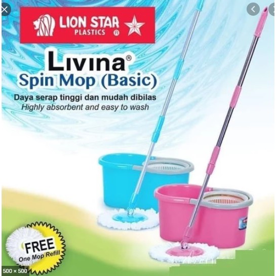 (PENGIRIMAN KHUSUS JNT/JNE/EKSPEDISI) Alat Pel Lion Star (Livina Mop) BM45