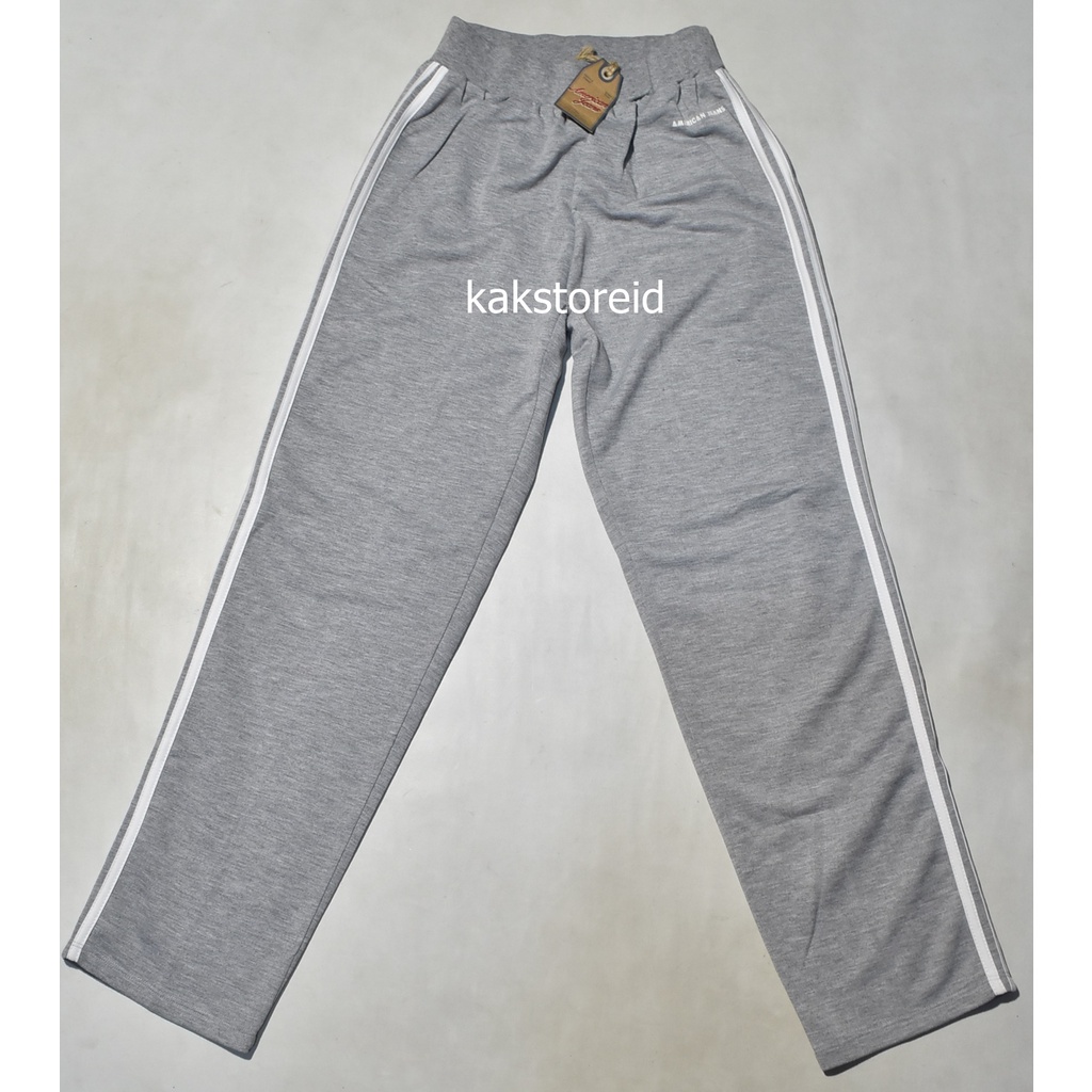 Celana Panjang Training Wanita AMERICAN JEANS Abu DUX 02 ORIGINAL & REAL PICTURE