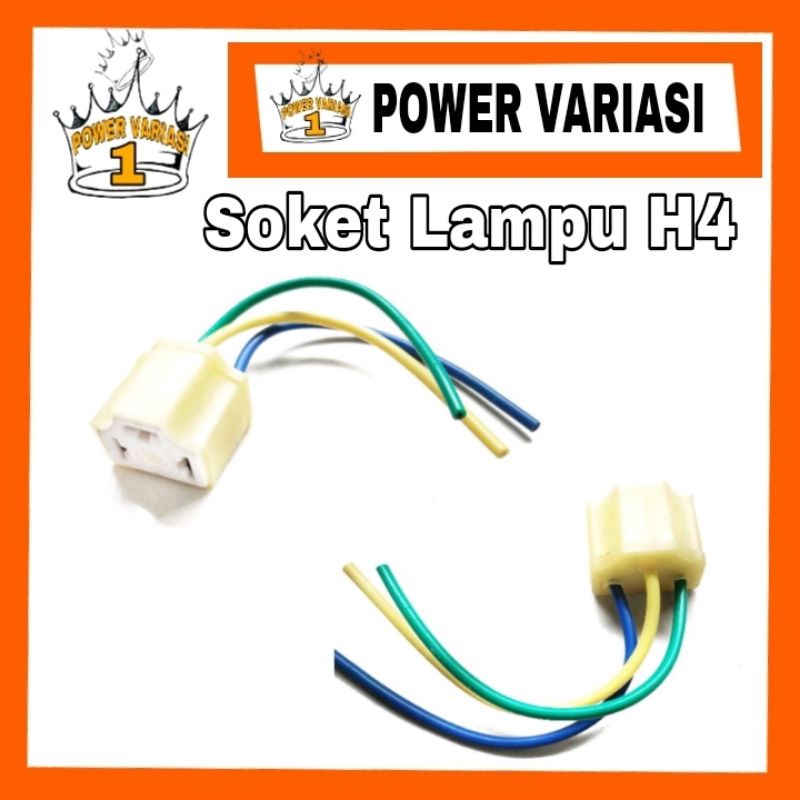 SOKET H4/SAMBUNGAN SOKET H4 BUAT LAMPU MOTOR LAKI