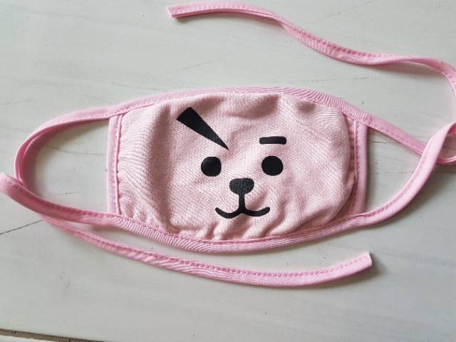 BT21 MASKER MULUT KPOP BANGTAN BOYS BTS COOKY TATA MANG RJ SHOOKY VAN KOYA CHIMMY