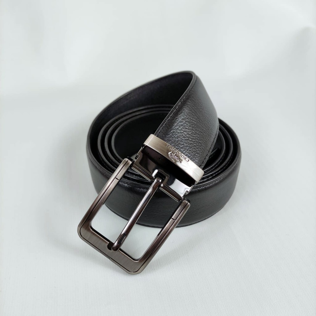 GEKO Men Belt Leather Sabuk Ikat Pinggang Belt Kulit Asli Pria