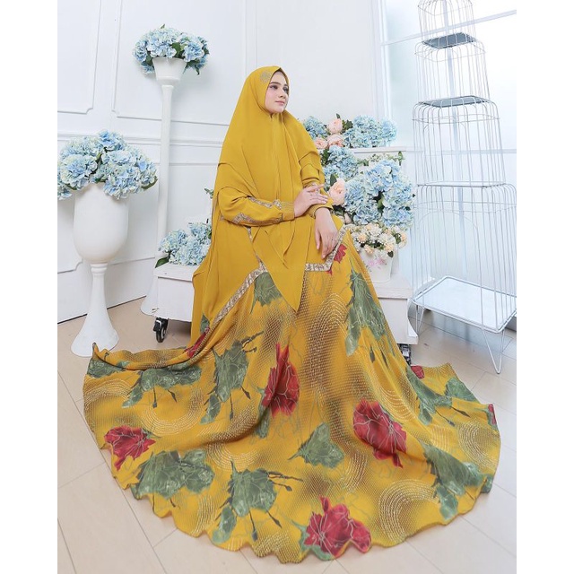 Set Syari Ceruty Babydoll | Gamis Annisa Syari by ASM | Gamis Original | Gamis Premium | Gamis Canti