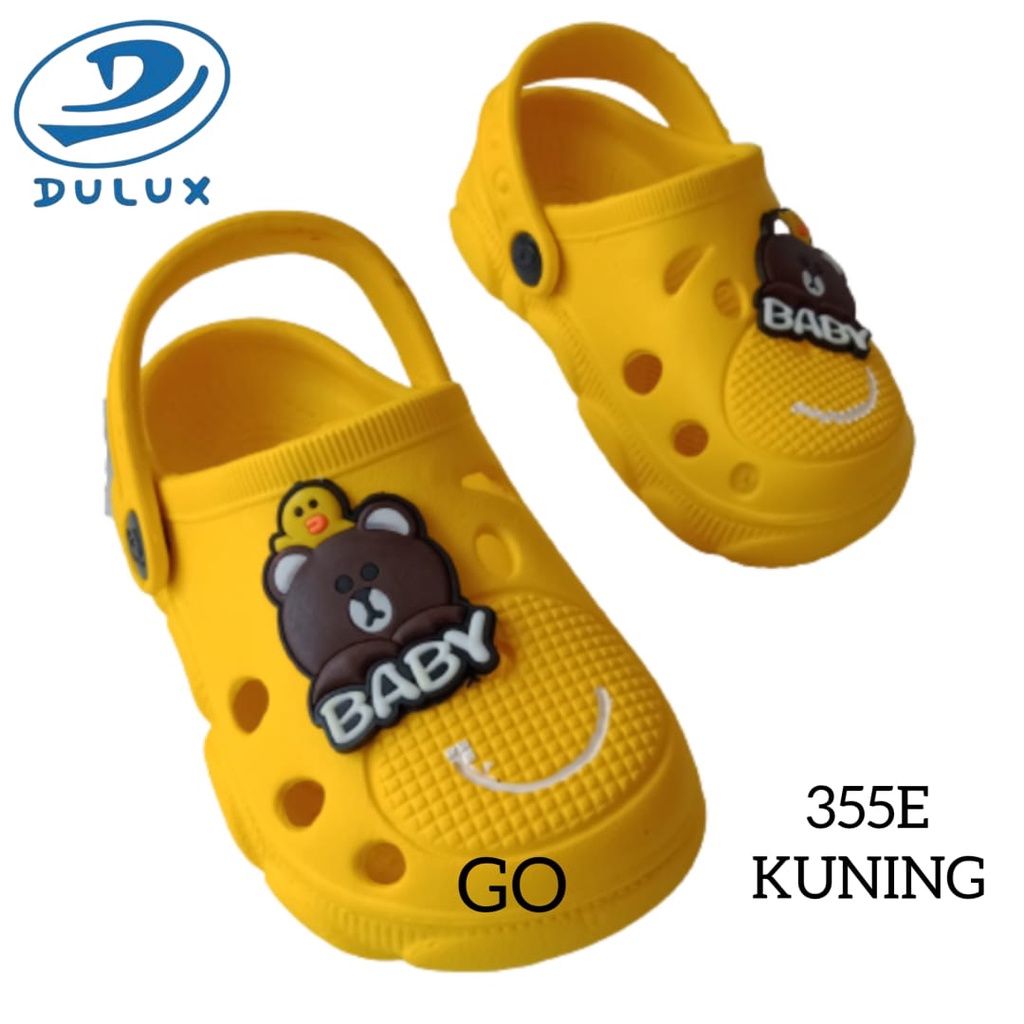 gos DULUX 355E Sandal Baim Balita Baby Bear Tali belakang Sandal Anak Laki Laki Cowok Karakter Line Baby