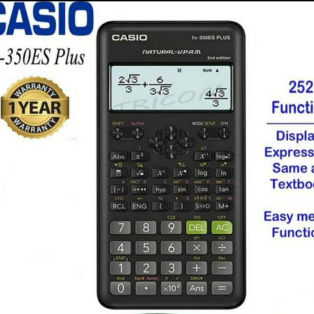 

Kalkulator Scientific Casio Fx 350 Es Plus Original