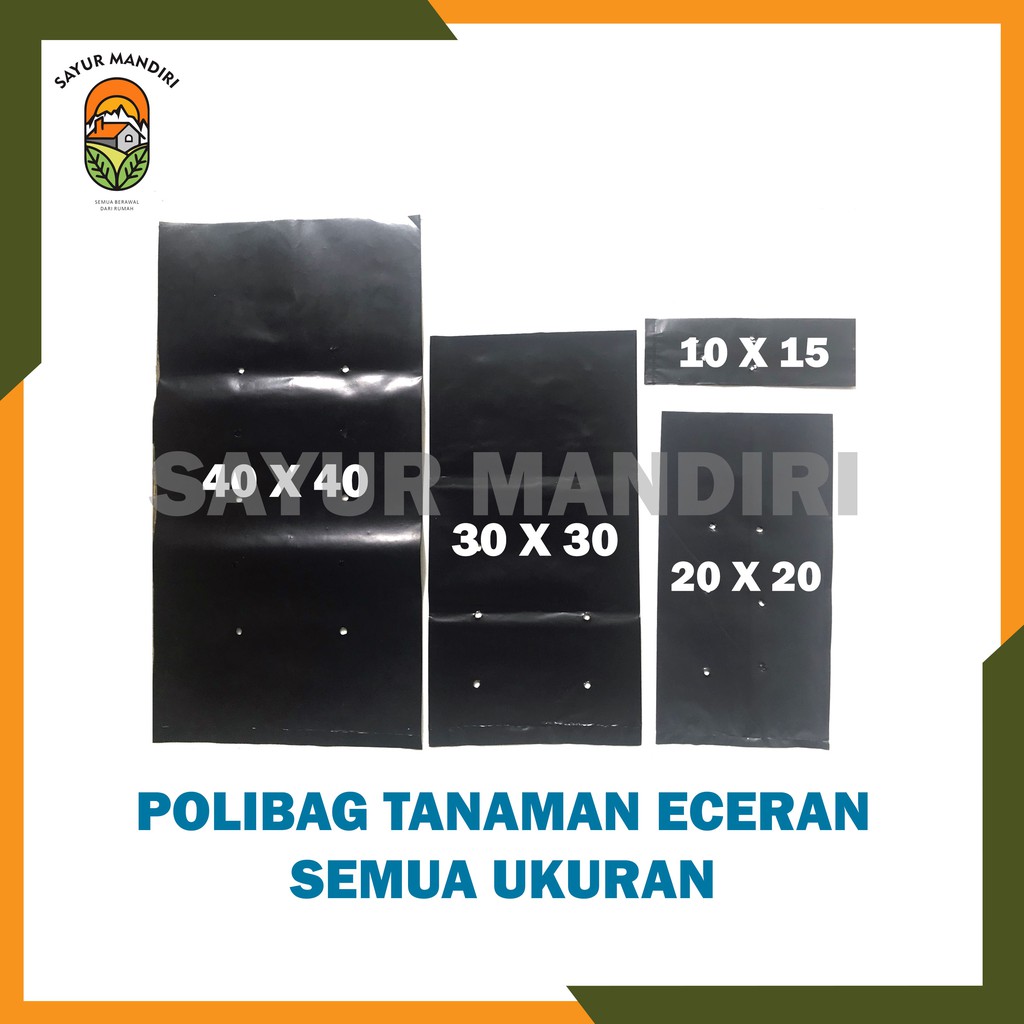 Polibag Tanaman Eceran Semua Ukuran Per Satuan