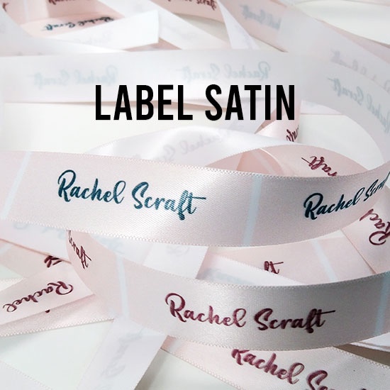 

Paket Label Baju | Label Hijab | Label Tas Satin Rajut (Harga Per 20Yard/18 Meter)
