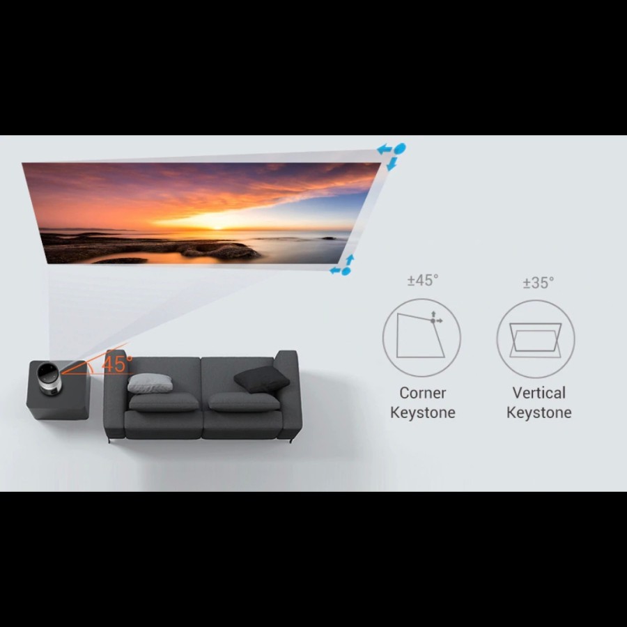 Byintek Portable Smart Projector UFO P7 Proyektor Portabel Mini