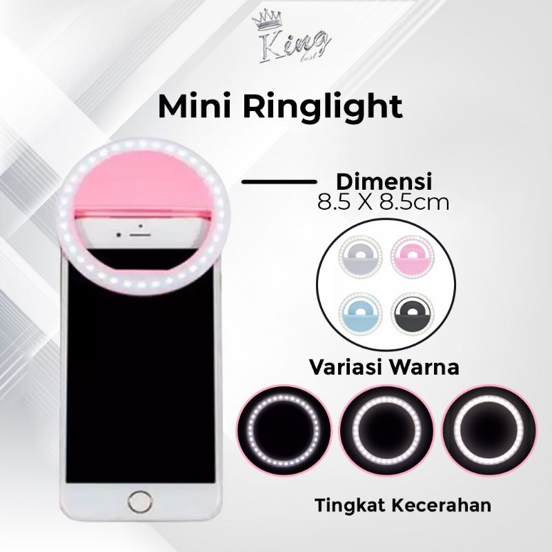ring light mini lampu selfie