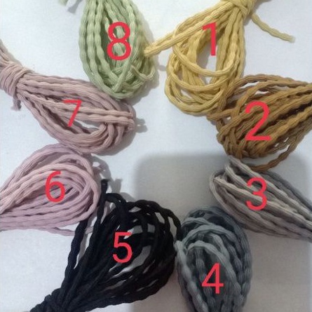 Tali Karet Padi/Gembul, Kalung Masker 5m