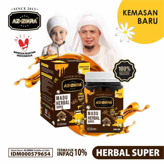 

bf011bb Madu Azzikra Super Manis Special Odeng Original | 500Gr Madu Az Zikra - Herbal Super