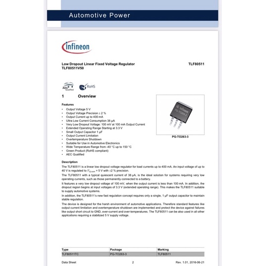 ic regulator TLF80511 original