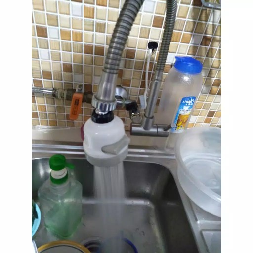 Sambungan Kran Wastafel Cuci Piring Shower 360 Derajat 3 Mode Spray