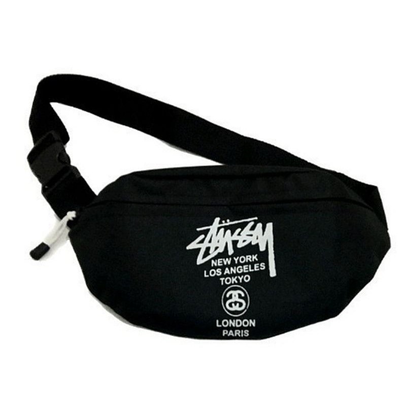 ALESHA ID Tas Pinggan Waistbag Slempang Original Pria Dan Wanita Sablon