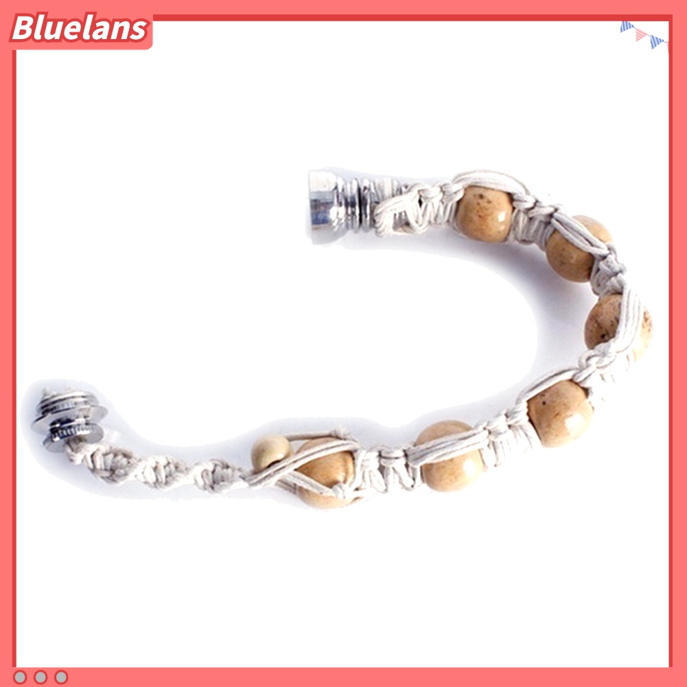 Bluelans Fashion Unisex Knotting Beaded Tobacco Pipe Handwoven Bracelet Bangle Jewelry