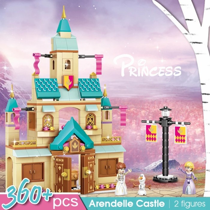 Friends Disney Princess frozen mainan lego anak perempuan