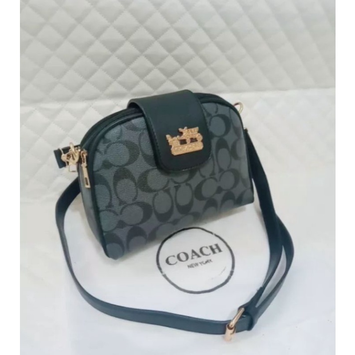 Tas Slempang   Mini + Sertifikat / COACH ALMAIRA 2 Ruang / Tas Slempang Wanita