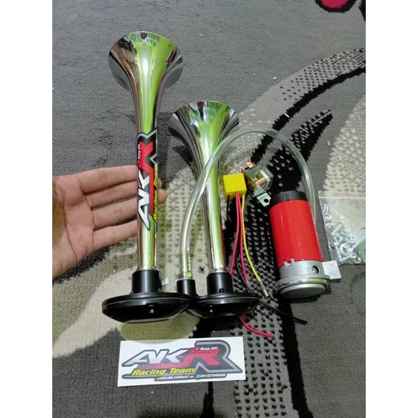 Klakson trompet 2 corong ala hino rk tanpa tabung udah ada dinamo