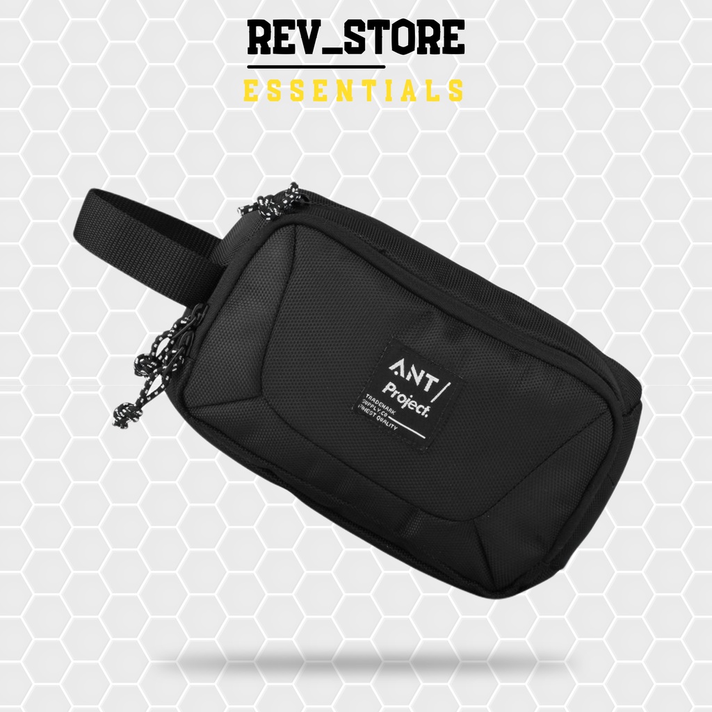 Rev x Ant - Tas Pouch Handbag SHOT Organizer - Clucth Bag Black