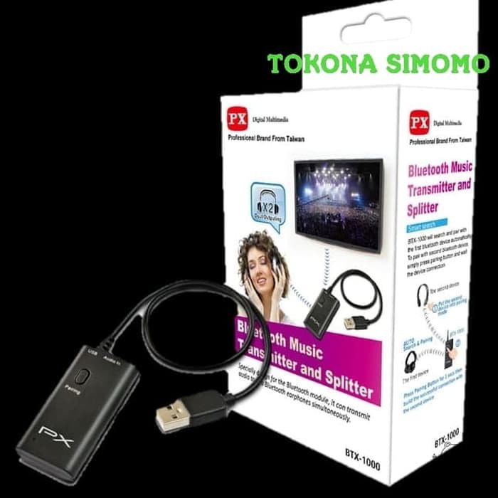 PROMO PX BTX 1000 - Bluetooth Music Transmitter and Splitter MURAH