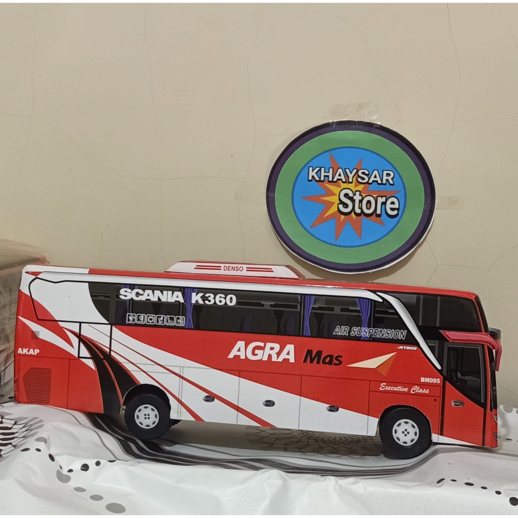 miniatur bus bis / mainan bus bis shd AGRA MAS