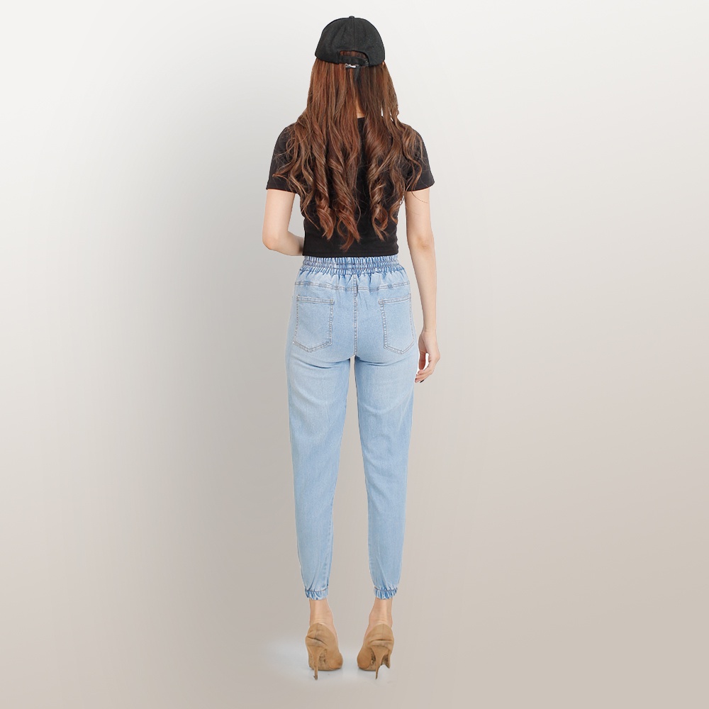 Celana Jogger jeans strech washed wanita model terbaru - XSHOP New Amoris