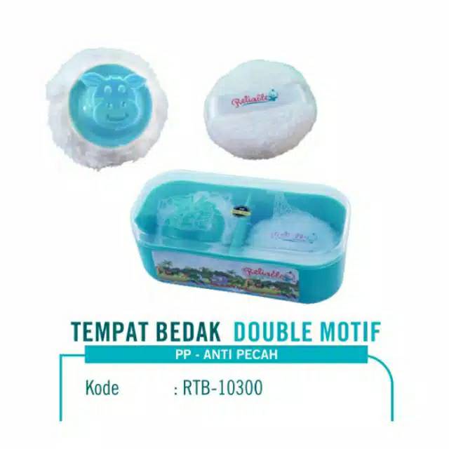 Reliable tempat bedak/kotak beda plus spon