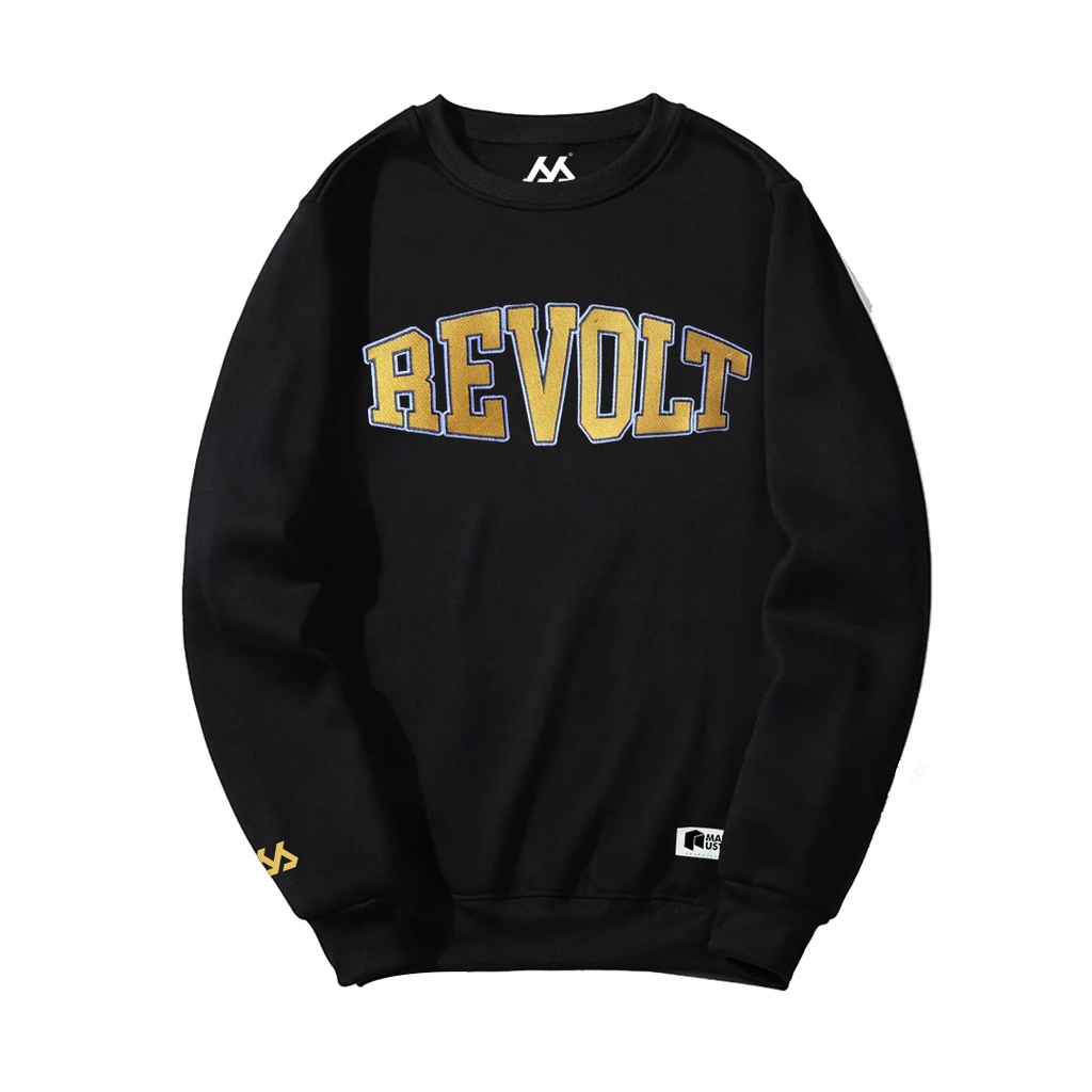 Manust Culture - Crewneck Original Basic Revolt Hitam
